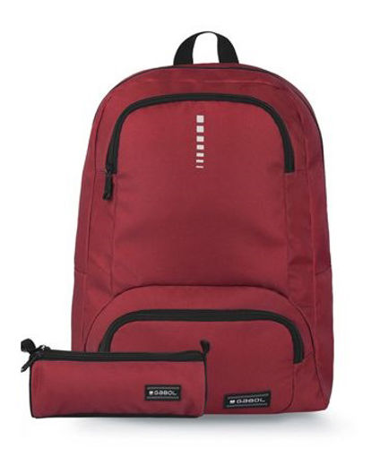 Picture of GABOL BACKPACK + PENCIL CASE MAROON
